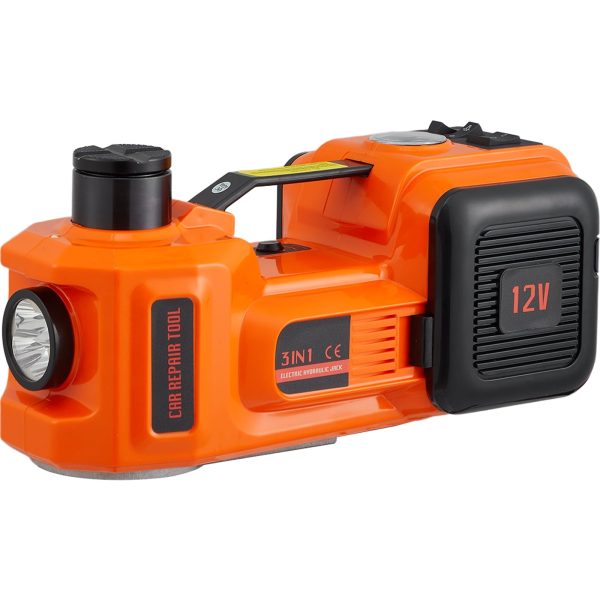 VEVOR Electric Car Jack, 5 Ton 12V Electric Hydraulic Car Jack with Impact Wrench Inflator Pump for SUV Sedans - Image 8
