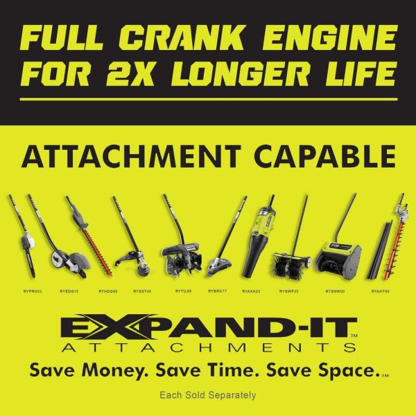 25 cc 2-Stroke Attachment Capable Full Crank Straight Gas Shaft String Trimmer RY253SS - Image 15